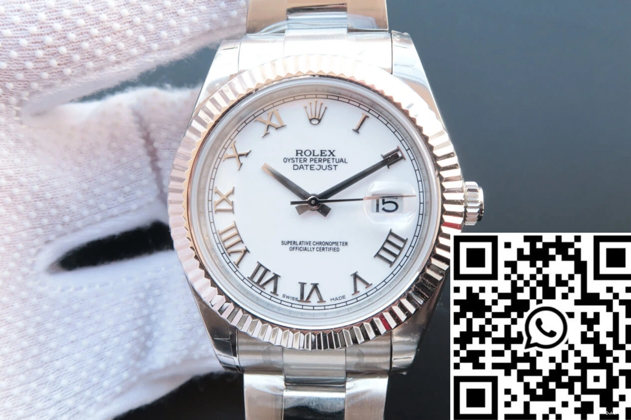 856 White Cozy Factory Dial M126334-0023 EW Datejust Rolex 0711